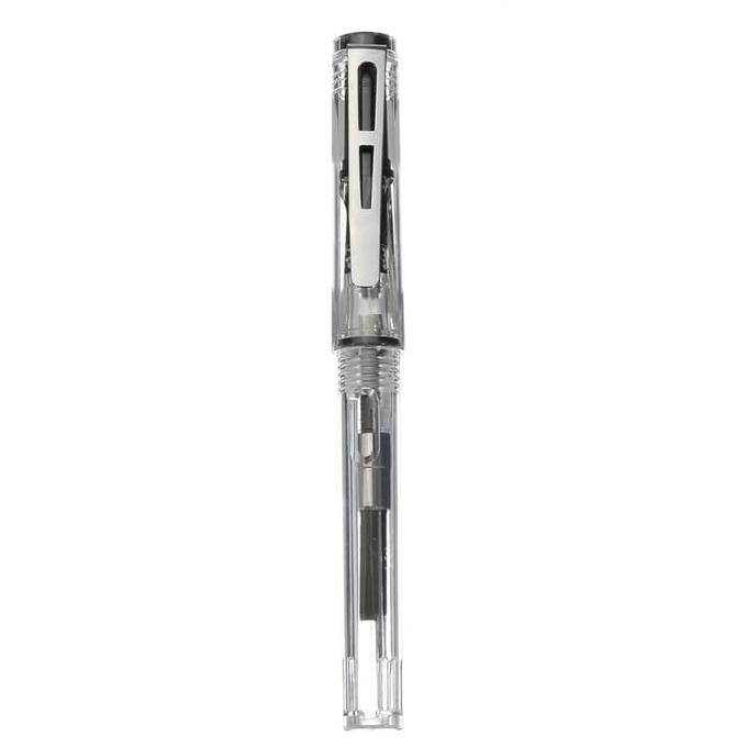 

Wingsung 9118 0.5mm Fine Nib Transparent Fountain Pen With