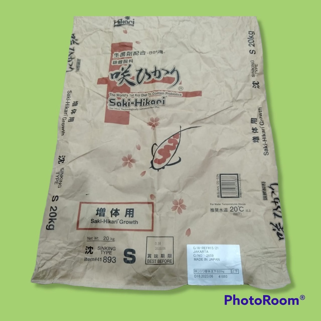 Saki Hikari Growth Sinking Size S 20kg