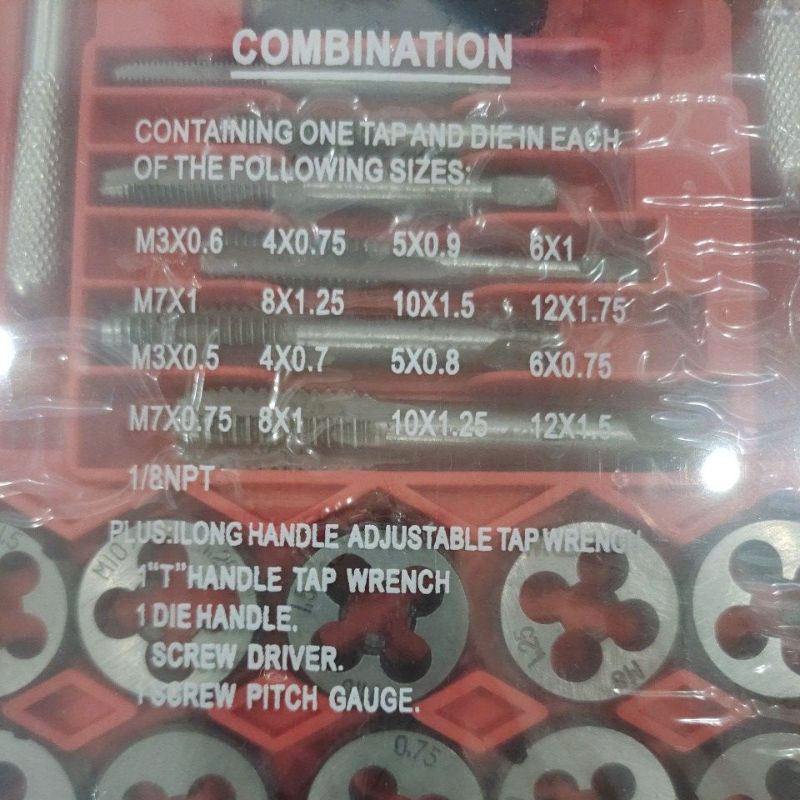 tap senai set 40pcs kodenki / tap and die set 40pcs kodenki