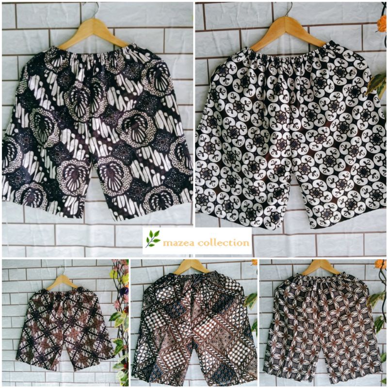 [ Pilih Motif ] Celana Pendek Batik Jogja Malioboro Pria &amp; Wanita