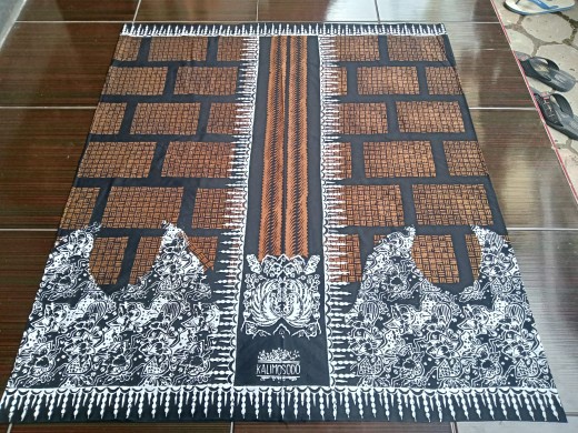 Sarung Batik Pekalongan Kalimosodo Original Motif Ombak Segoro Candi Mekar