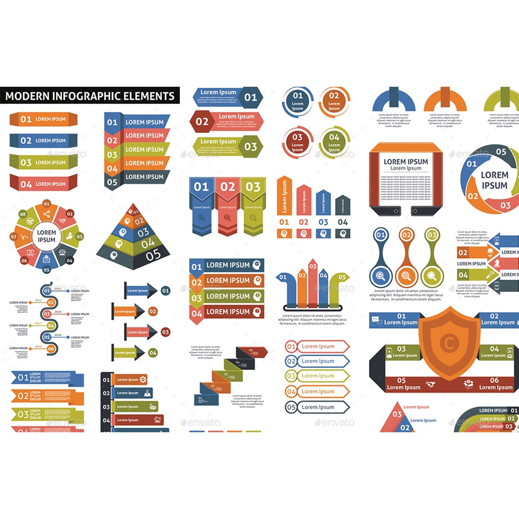 1000 Big Bundle Infographic Elements