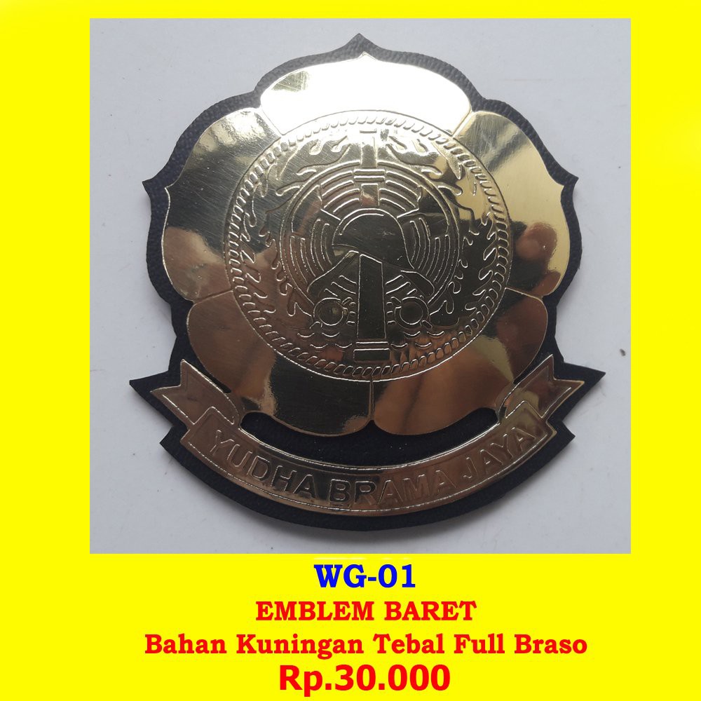 WG-01 Emblem Baret Pemadam e disigrosir