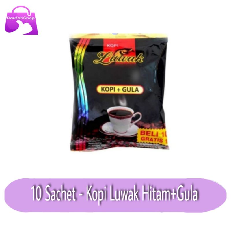 

Kopi Luwak Hitam 1 renceng isi 10 sachet