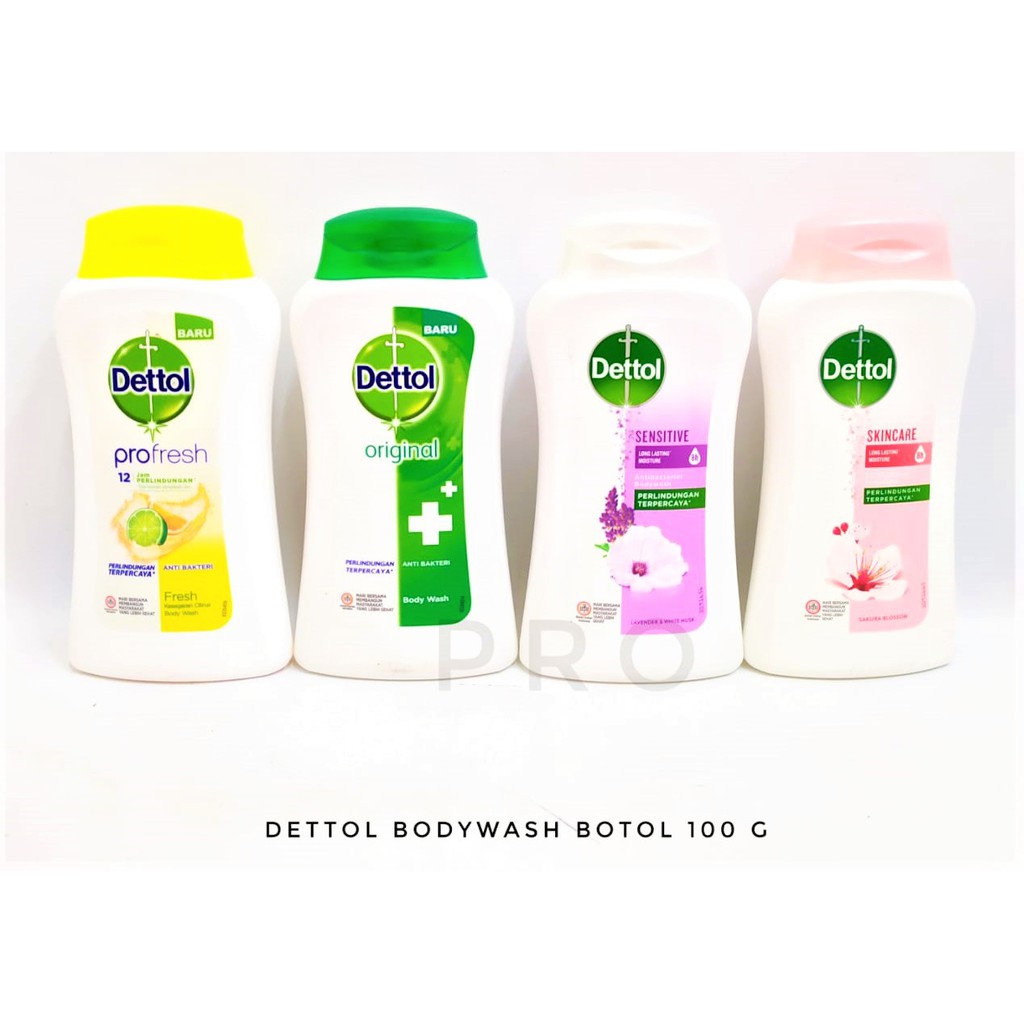  SABUN  MANDI DETTOL  BODY WASH 100 ML 100 GR BOTOL  KECIL 