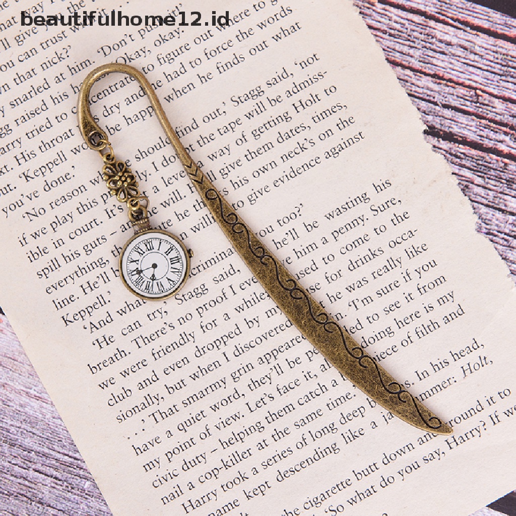 【beautifulhome12.id】 retro vintage metal alloy bronze bookmark document book mark label diy for gift .