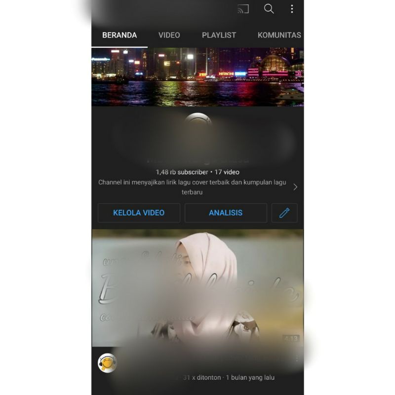 (Terjual) Akun Youtube 1,4k + Adsense(belum monetisasi)