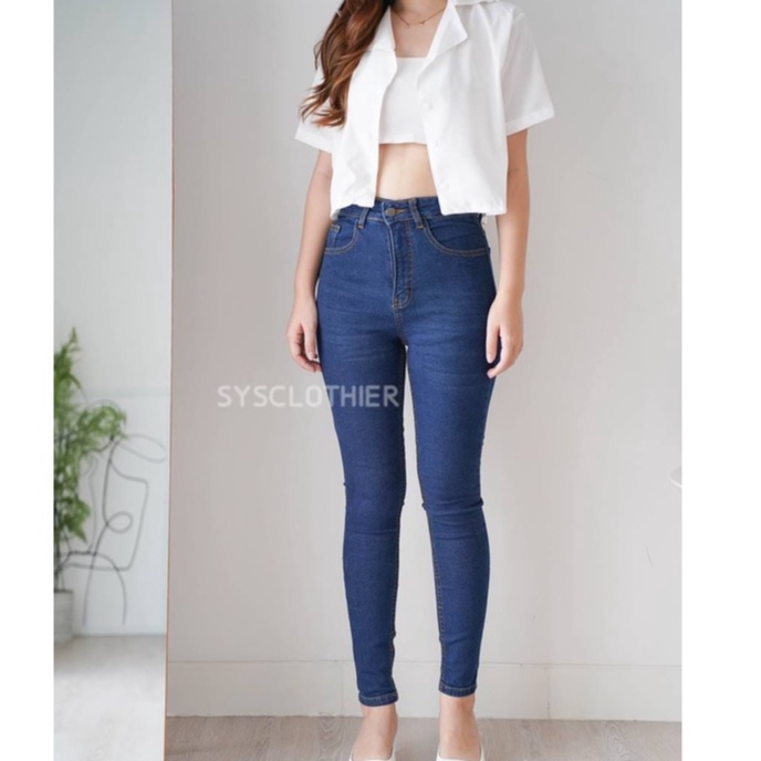 CELANA JEANS WANITA HOLA HI-RISE JEANS-SYSCLOTHIER