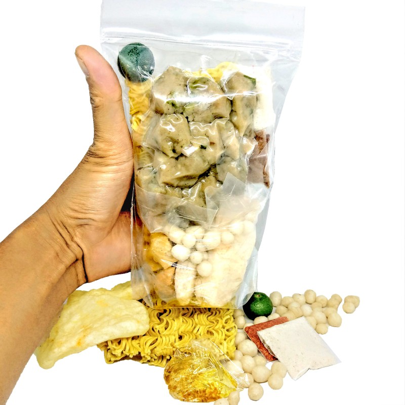 

Bakso Aci Tulang Tangu Tulang Rawan ( Cirawang ) + Mie Pedas Mercon Lada Haseum Boci Aci