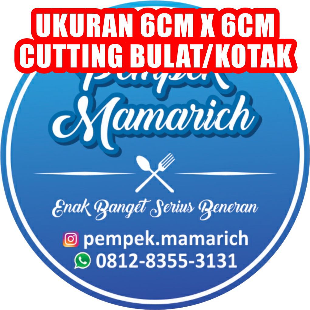 

STICKER LABEL KEMASAN ANTI AIR BULAT 6CM X 6CM