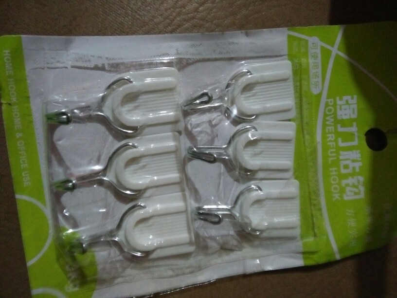 Gantungan Tempel Dinding Isi 6 Kait Lem Perekat Kaca Tembok Kayu Keramik Adhesive Power Hook