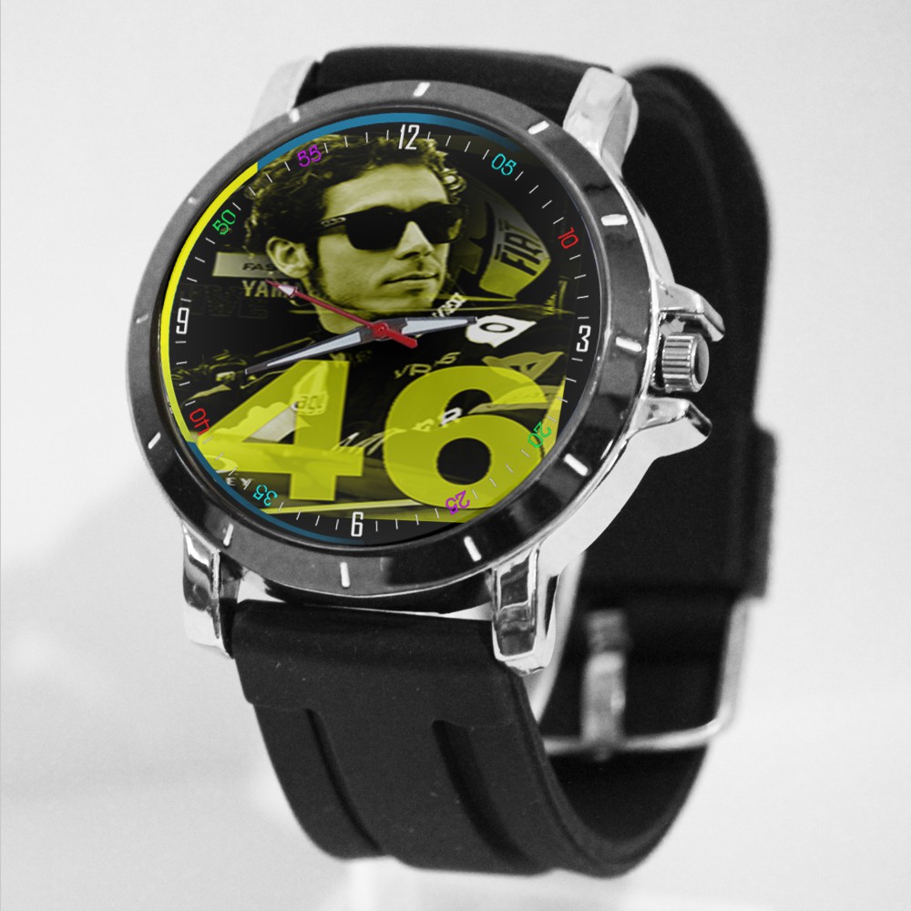 Jam Tangan Rubber Custom Pria dan Wanita VR46 Art 1