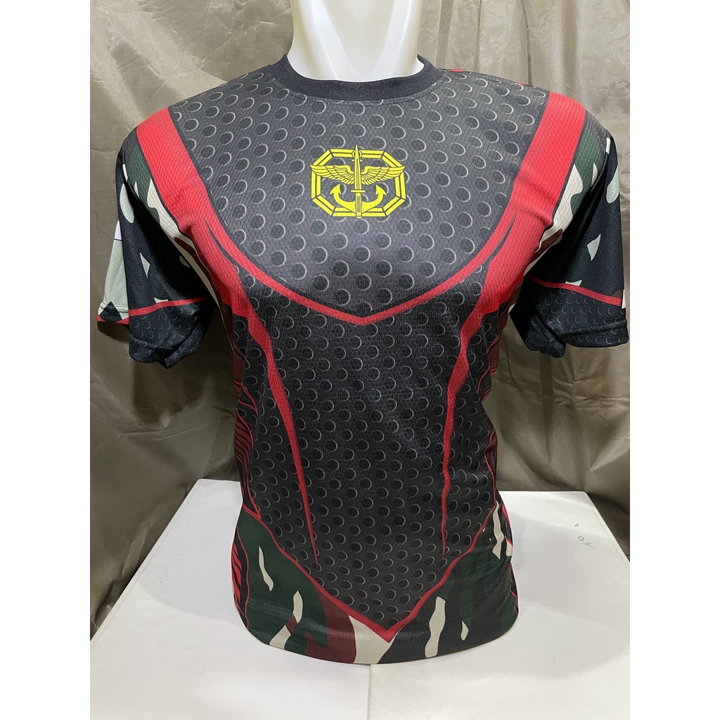 Kaos Dryfit Kopassus Kaos Jersey Kopassus Kaos Jersey - Hitam