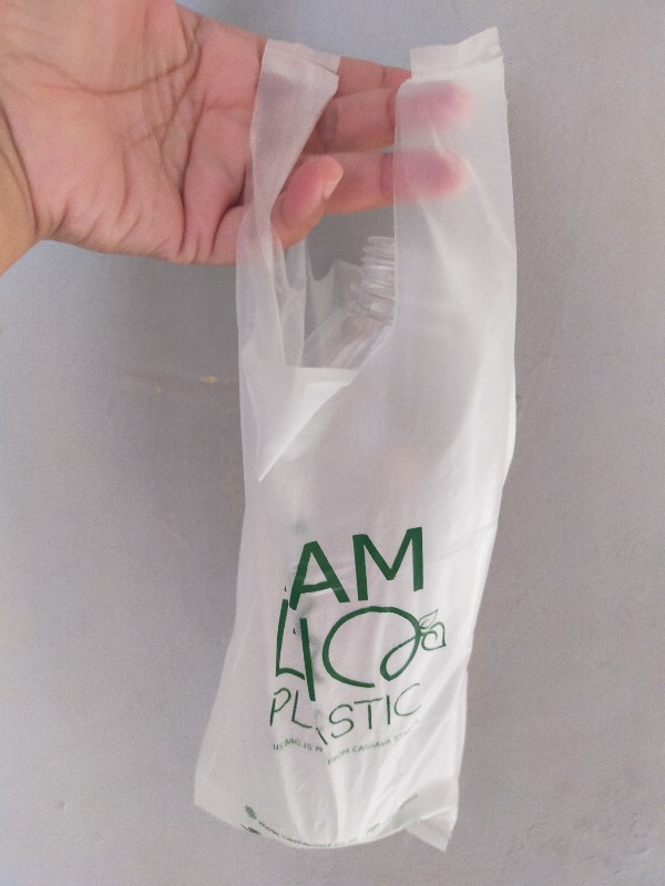 Kantong Singkong Cassaplast Tshirt Bag Single Pack
