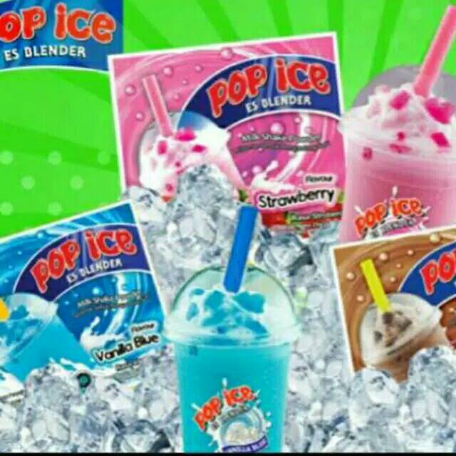 Download Gratis Contoh Banner Minuman Pop Ice Full HD Lengkap