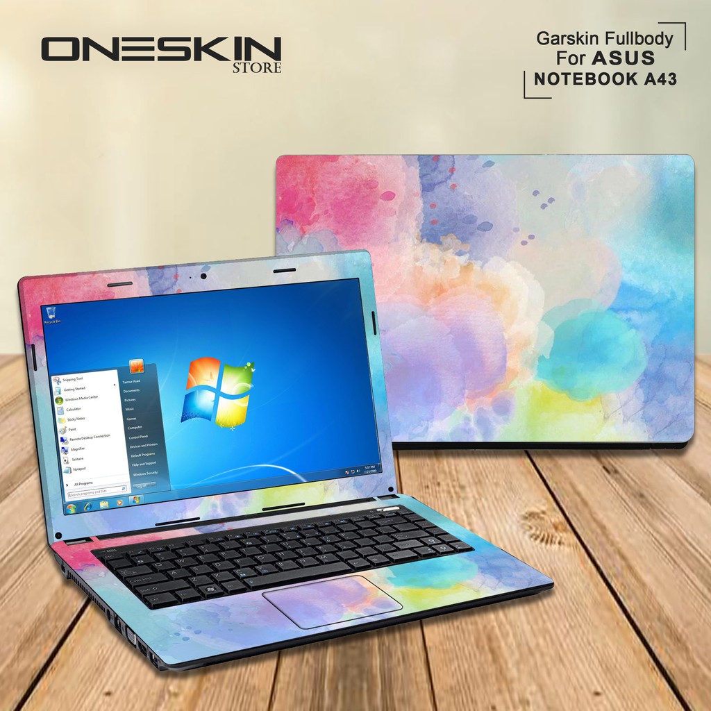 Garskin Laptop Cover Asus A43SD-VX052D A43SD-VX053D A43SD-VX054D Fullbody