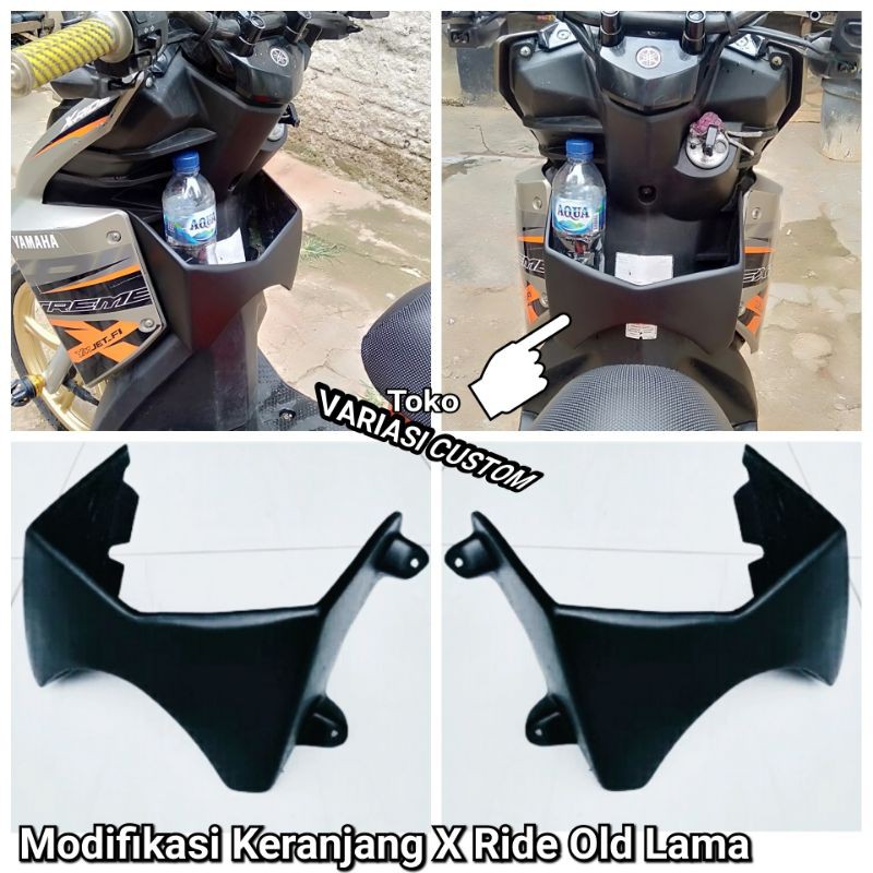 Xride 115 aksesoris / Keranjang Dasbord Depan Variasi Custom