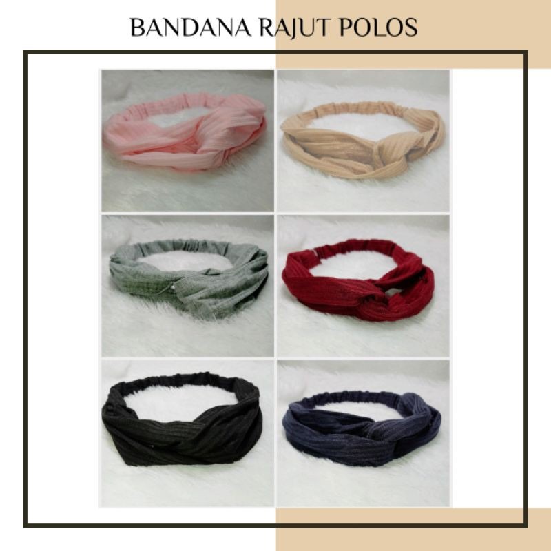 CC (ACC61) Bandana rajut korea bando korea bando rajut korea bandana wanita stylish