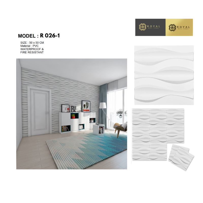 HARGA PROMO Wallpanel PVC 3D ROYAL WALLPANEL-2