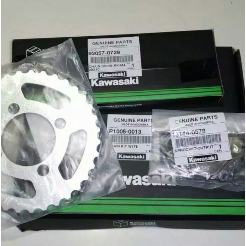 Jual Gear rantai / gearset girset Rantai roda set gir depan belakang