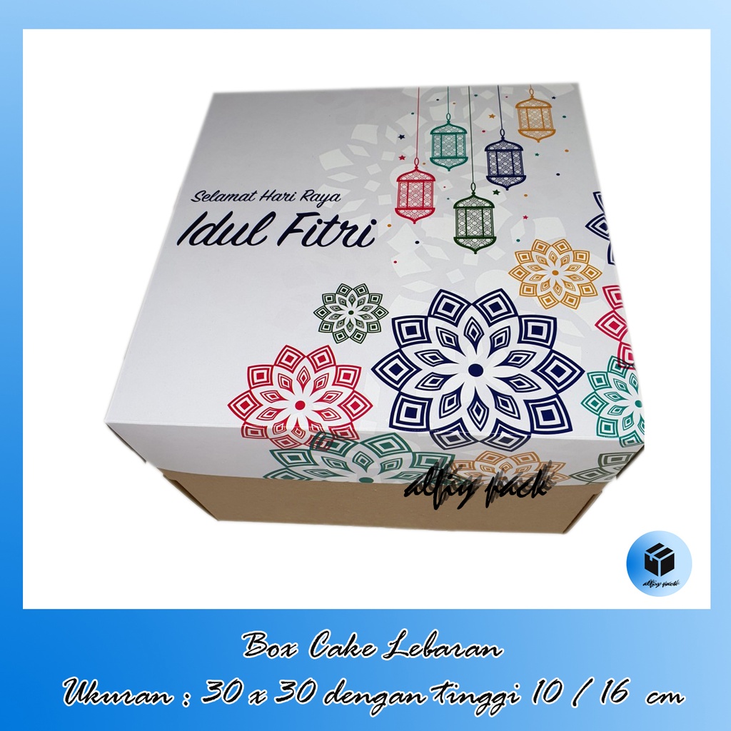 

1pack isi 5pcs BOX CAKE LAPGIT LEBARAN GREY UKURAN 30x30 CM TINGGI 10 / 16 CM DUS PACKAGING HAMPERS / PARCEL IDUL FITRI / RAMADHAN KAREEM LANTERN