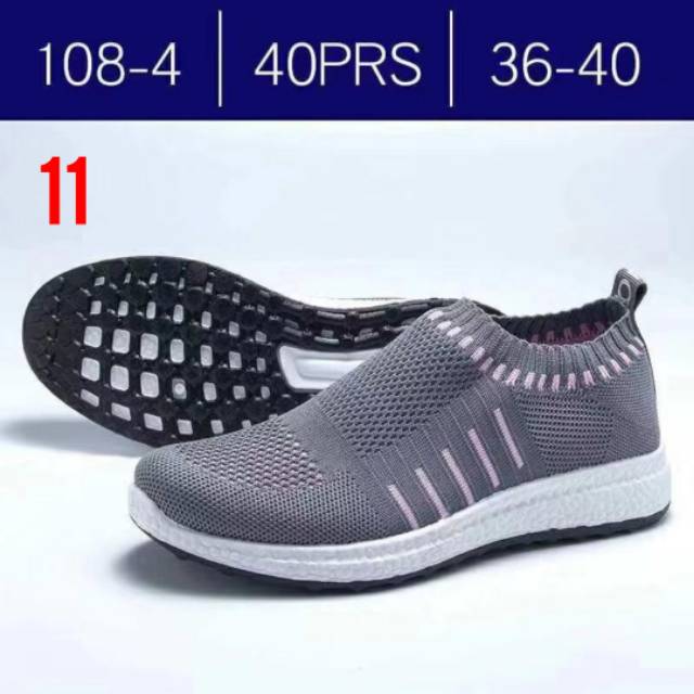 Sepatu slip on cewek sport import