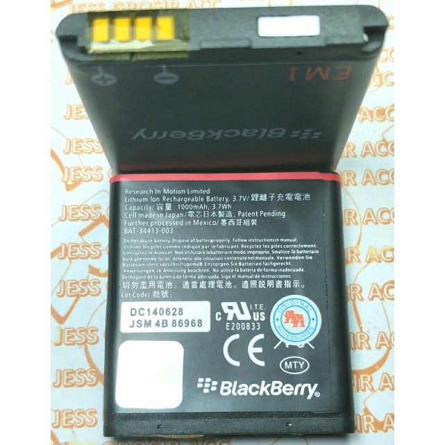 Battery Batre Baterai Blackberry BB 9350 9360 Apollo 9370 Curve EM-1 E-M1 EM1