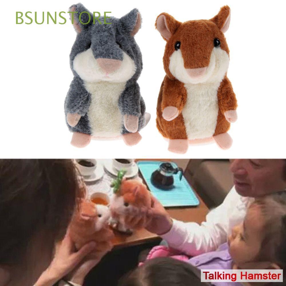 USA STOCK Cute Talking Nod Hamster Mouse Record Chat Mimicry Pet Plush Toy Gifts