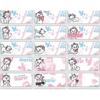 Marie Cat Sticker Medium Name Label Stiker Karakter Kucing Aristocat Disney Lucu Nama Anak Casing
