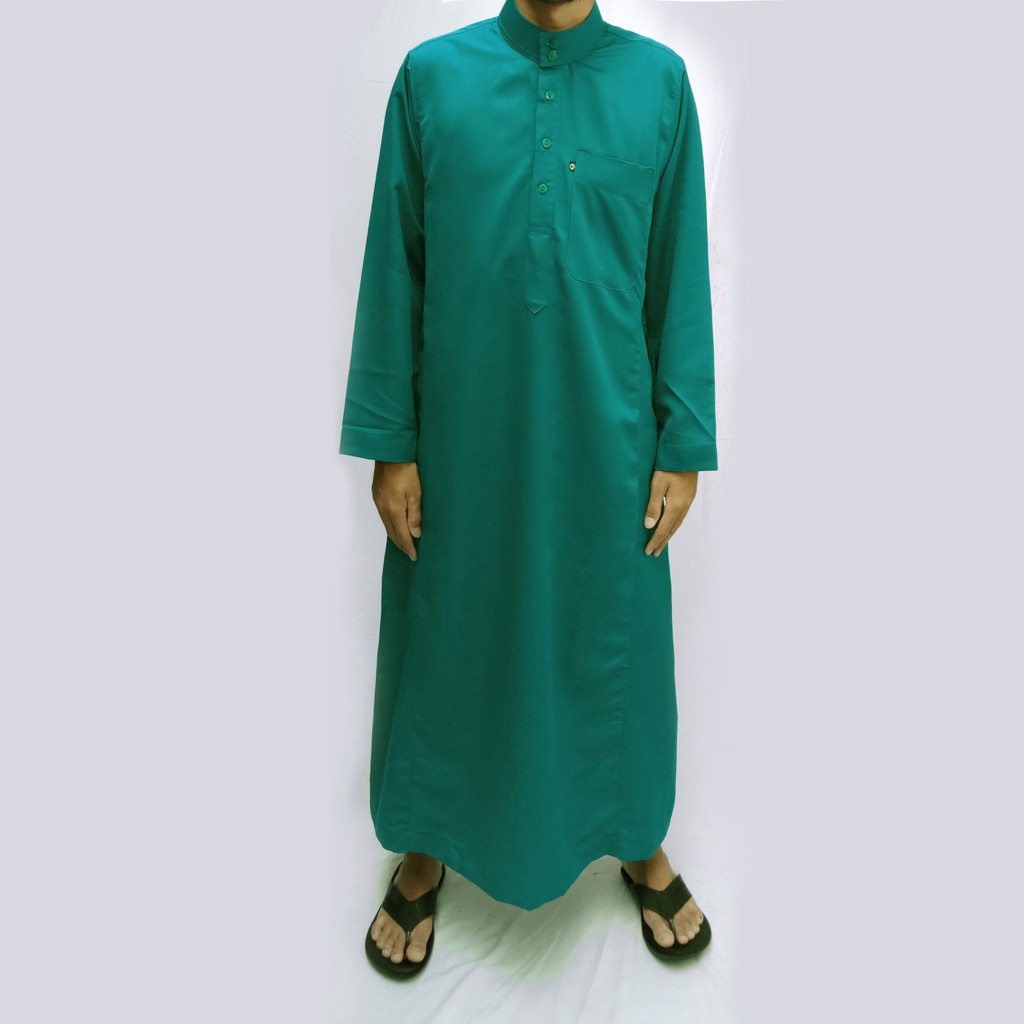 Farrasi Jubah Pria / Baju Muslim Pria-Hijau Toska