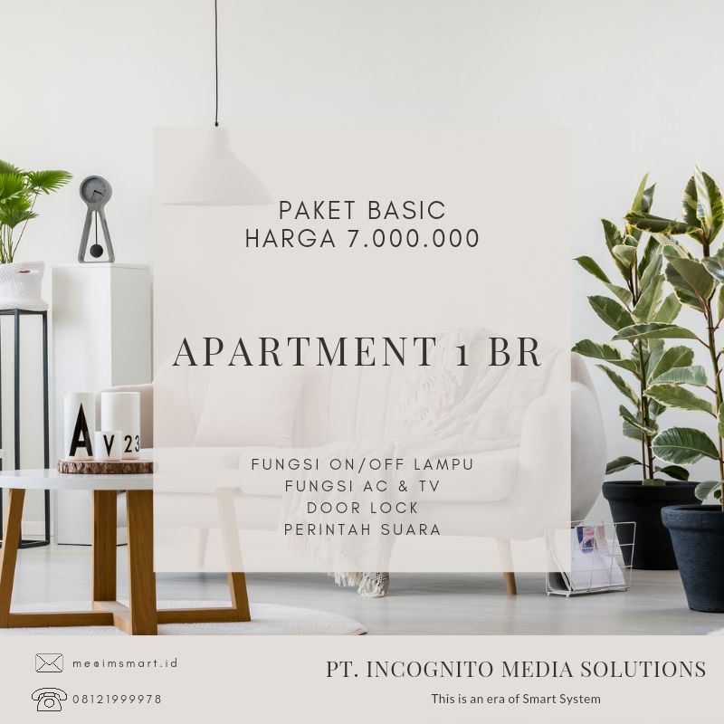 Smarthome untuk apartemen cocok untuk sistem sewa