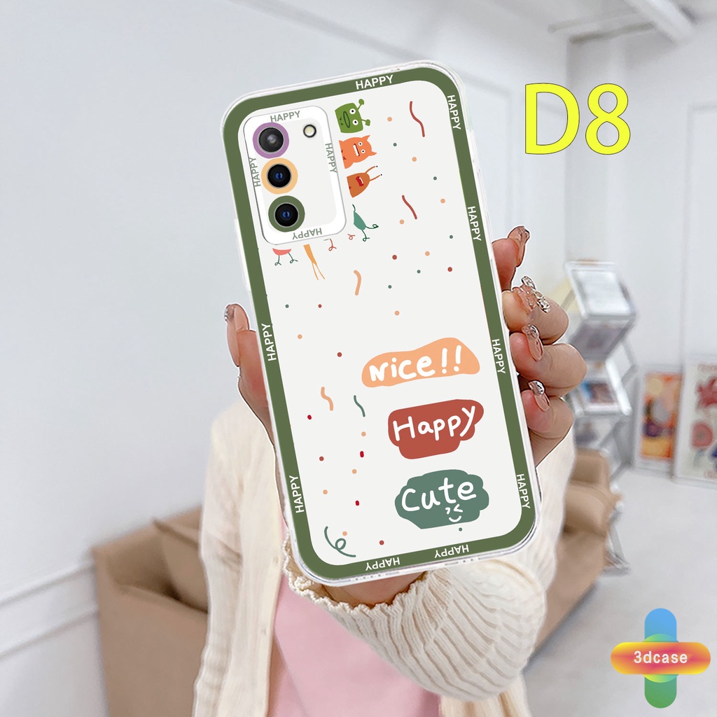 Case Samsung A32 A52 A12 A03 A51 A03S A10S A50 A13 A23 A20S J7 Prime A02S A20 A50S A10 A30S A52S A30 M12 M01S A125 F12 M10S M40S A515F A207F M02S A025 F02S 11 12 13  7 8 6 Plus Cute Cartoon Monster Transparent Phone Case