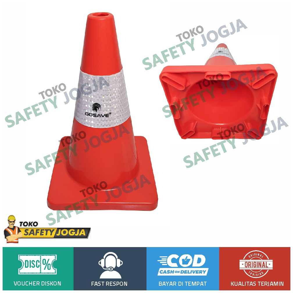 TRAFFIC CONE 45 CM ELASTIS GOSAVE