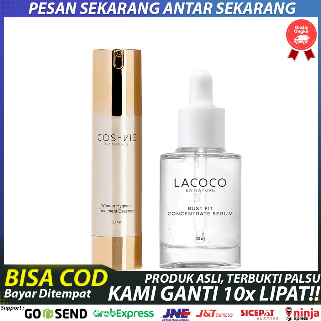 PAKET Kewanitaan LACOCO BUST FIT & COSVIE Natural - Paket Perawatan Payudara dan Miss V Terlaris