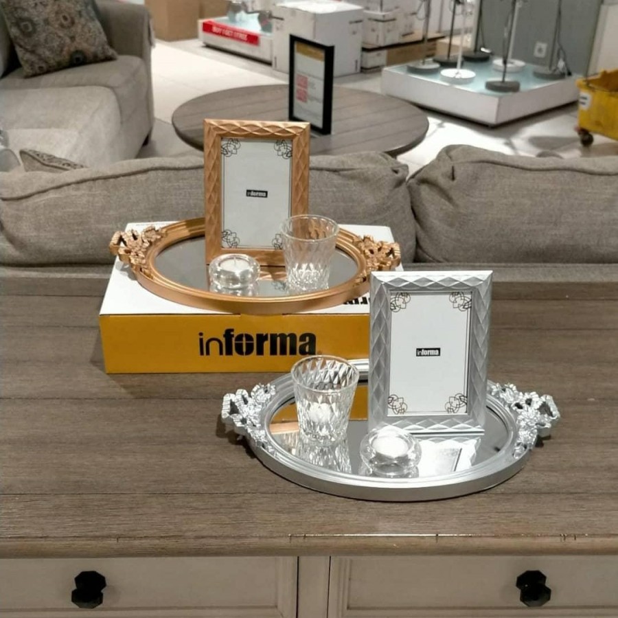 set deco plate informa hiasan kaca