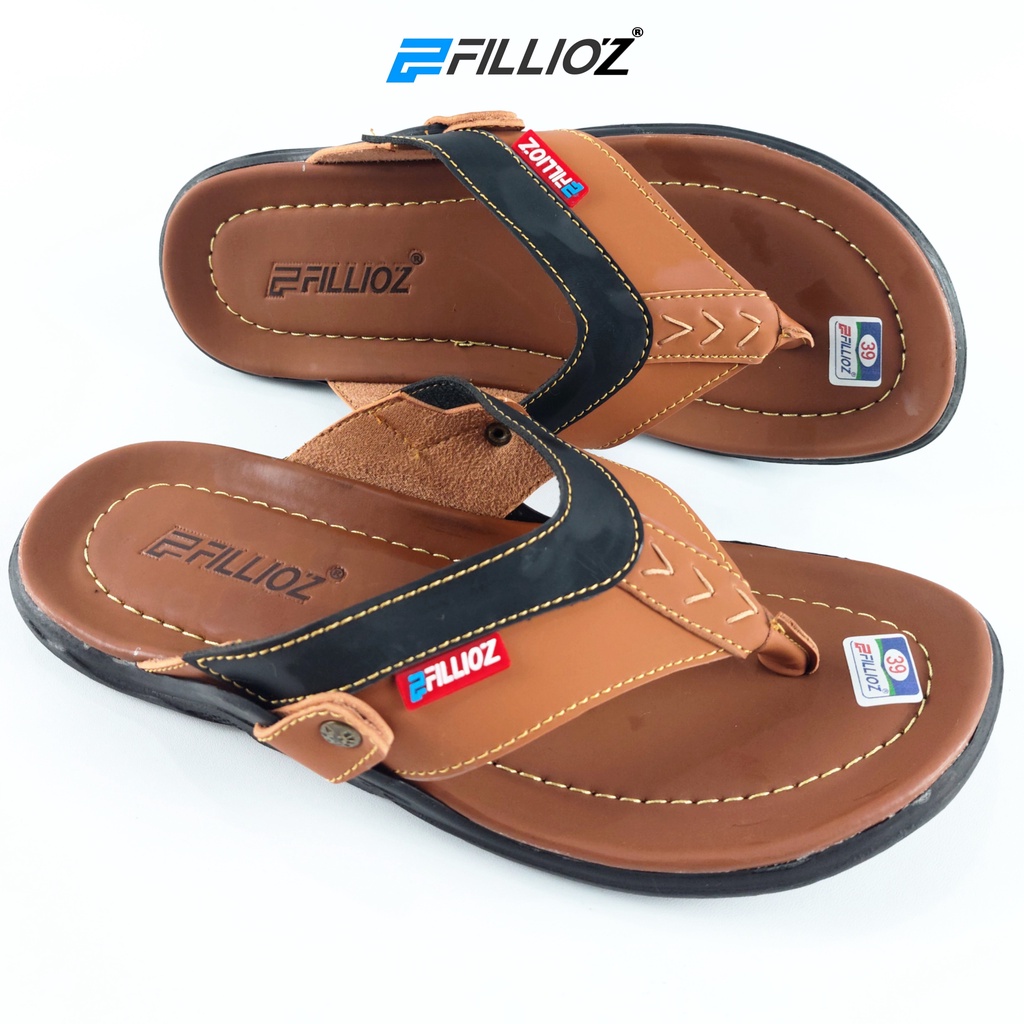 SANDAL COWOK JEPIT KULIT PREMIUM FILLIOZ F-38 MURAH GROSIR