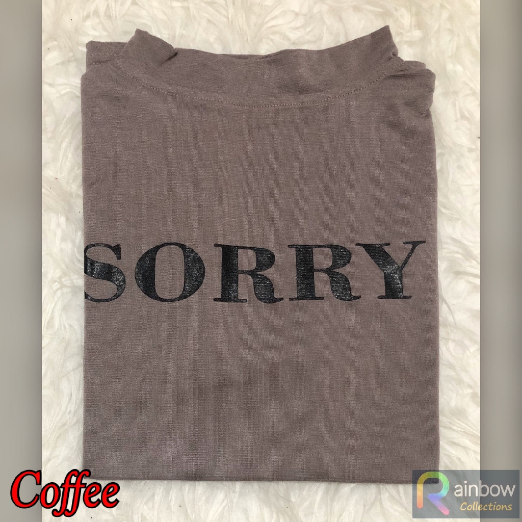 GI-ANTS | KAOS RINGER SORRY TEE | TUMBRL TEE TSHIRT KAOS ATASAN WANITA MURAH