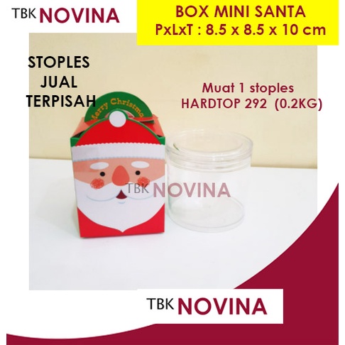 BOX MINI CHRISTMAS / KOTAK KUE NATAL / BOX NATAL MINI / KOTAK NATAL