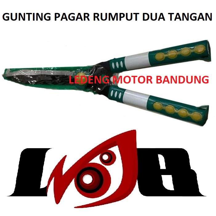 Gunting Pagar Rumput Dua Tangan Pemotong Potong Tanaman