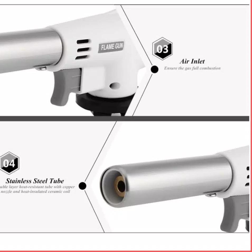 ✥ TORCH GUN / KEPALA PORTABLE GAS TORCH FLAME GUN / ALAT BAKAR GAS TORCH mentai las ❄