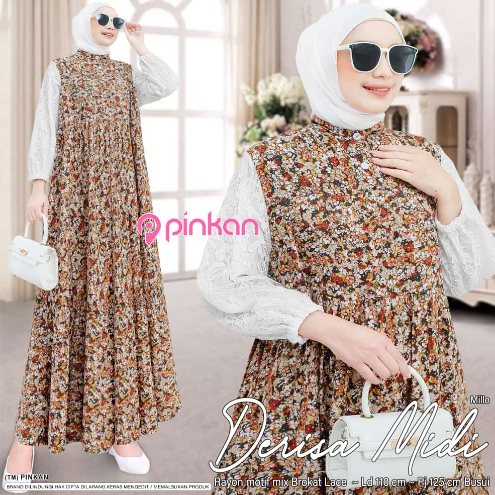 [NEW] GAMIS RAYON DERISA DRESS BY PINKAN // FASHION MUSLIM KEKINIAN