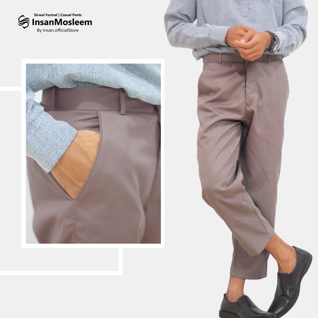 Celana Sirwal Kantor Office Formal - Angkle Pants Katun