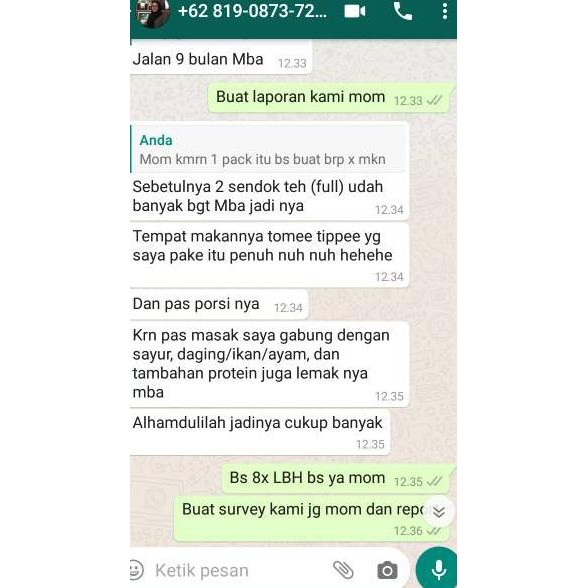 

NEI ORGANIC BABY PORRIDGE [ NO INSTAN ] NG7 Terbaru