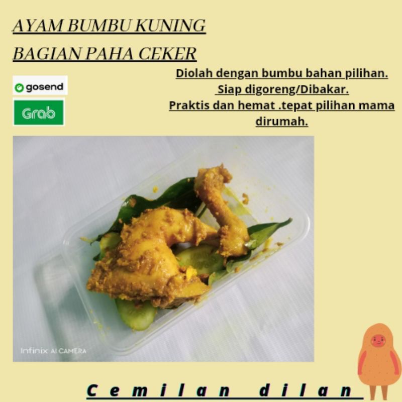 

PAHA CEKER AYAM BUMBU KUNING