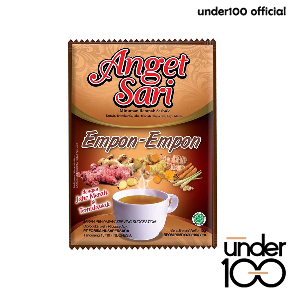 ❤ UNDER100 ❤ ANGET SARI Susu Jahe | Jahe Jeruk Nipis | Empon-Empon 28g | BPOM