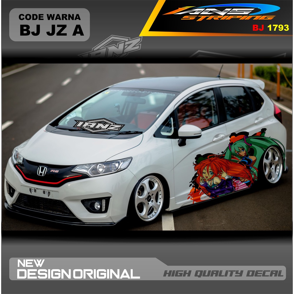 STIKER MOBIL HONDA JAZZ MOBIL AGYA AYLA AVANZA DLL / STIKER VARIASI MOBIL / DECAL STIKER MOBIL