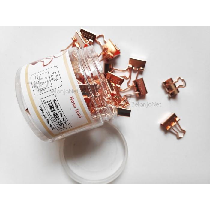 

Klip | Binder Clip | Klip | Penjepit Kertas Joyko 105Rg Rose Gold 60 Pcs