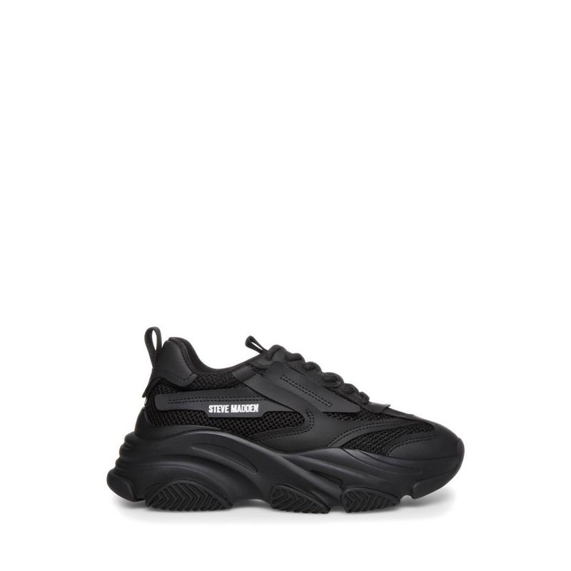 steve madden men's black sneakers