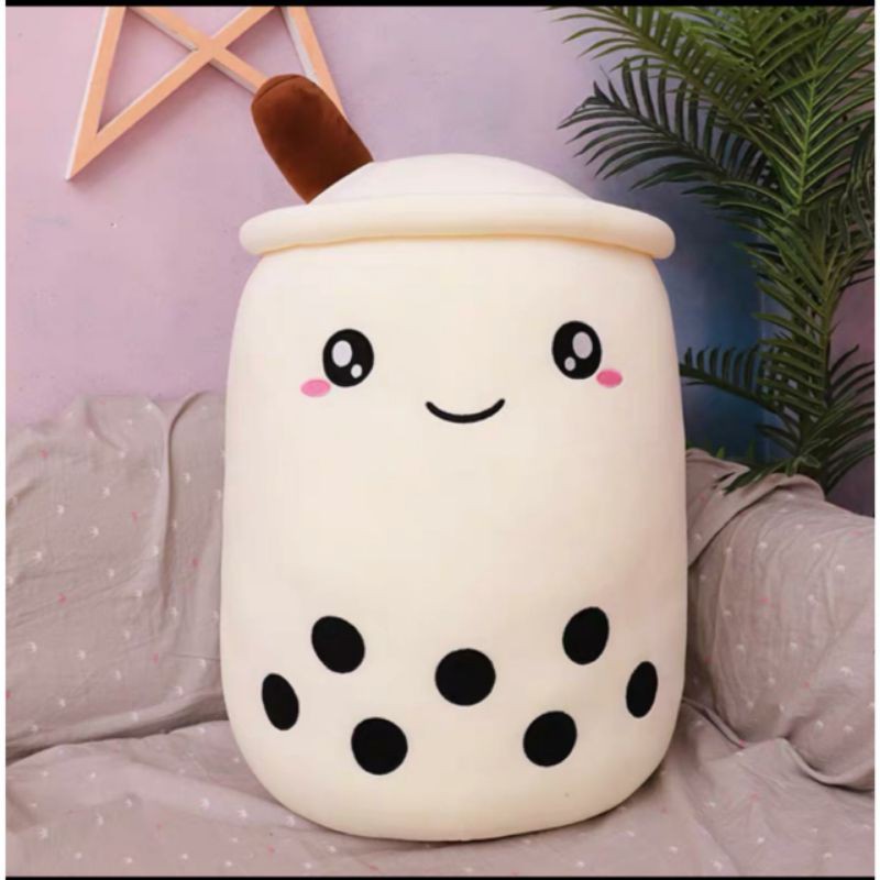 (SB)BONEKA BUBLE TEA BOBA IMPORT LUCU MURMER UKURAN JUMBO 45CM