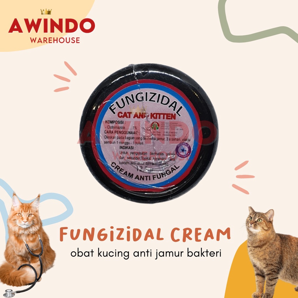 FUNGIZIDAL CREAM - Obat Salep Anti Fungal Jamur Bakteri Scabies 12.5gr